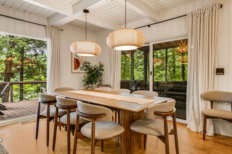 Dining Area w/ Covered Deck Access