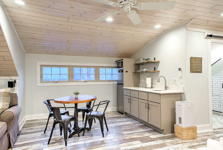 Serenity Suite Chalet Studio/Main Suite Bedroom Six - Efficiency Kitchen and Dining Area