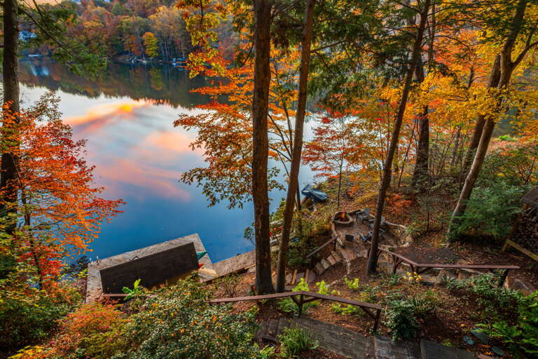 Path To Fire Pit Area and Lakeside Dock