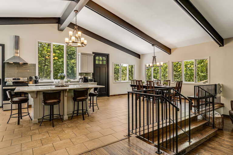 Open Floor Plan Living and Dining