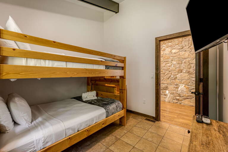 Bedroom Four - Two Full Bunk Beds w/ Smart TV
