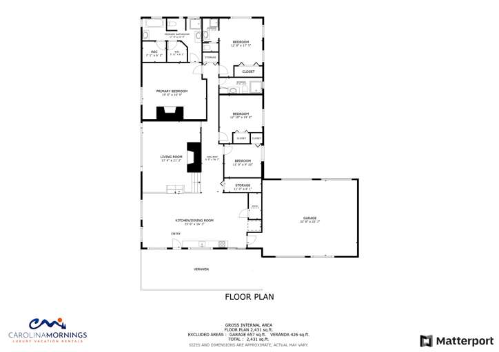 Wildheart Sanctuary Floorplan - Main House