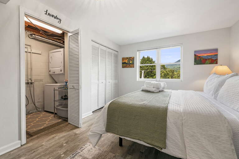 Bedroom Three - King Bed & Laundry Area