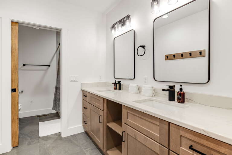 Shared Full Bath w/ Dual Vanities