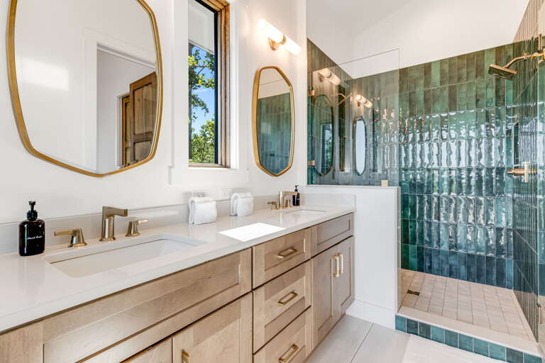 Main Suite/Bedroom One - Attached Shower Bath w/ Dual Vanities