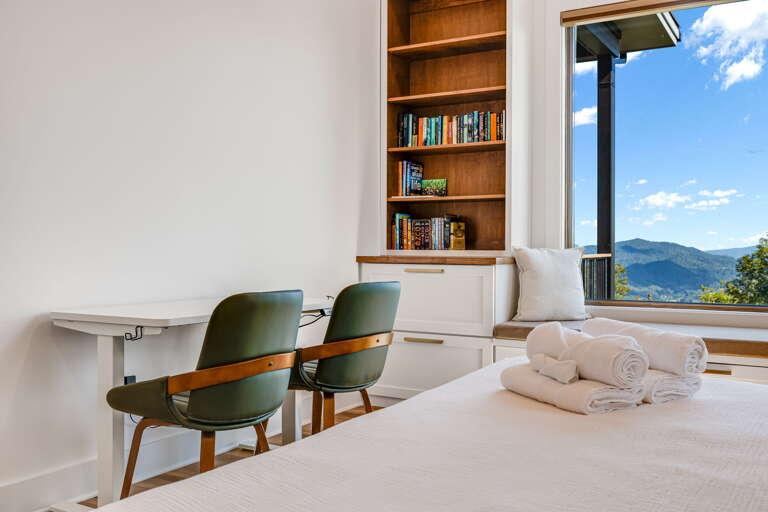 Main Suite/Bedroom One - King Bed w/ Dedicated Workspace