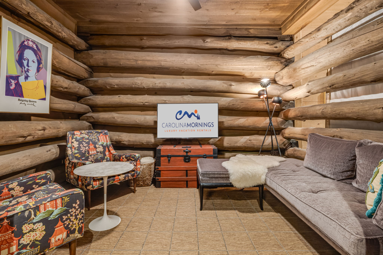 Conversation Nook w/ Chaise Lounge and Smart TV