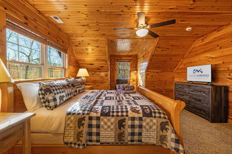 Upper Level - Bedroom Three - King Bed w/ Smart TV