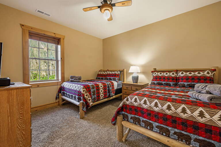 Lower Level - Bedroom Four - Two Full Beds