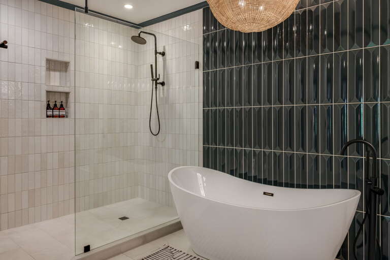 Main Suite/Bedroom Three - Attached Full Bath w/ Soaking Tub & Walk-In Shower