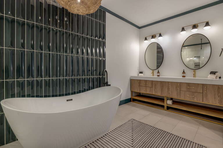 Main Suite/Bedroom Three - Attached Full Bath w/ Dual Vanities