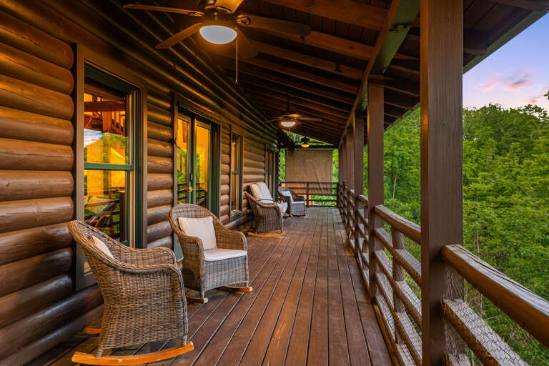 Evening Tea In the Rocking Chairs