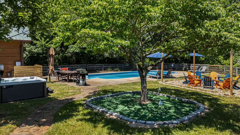 BBQ Area, Outdoor Dining, Hot Tub, and Putt Putt