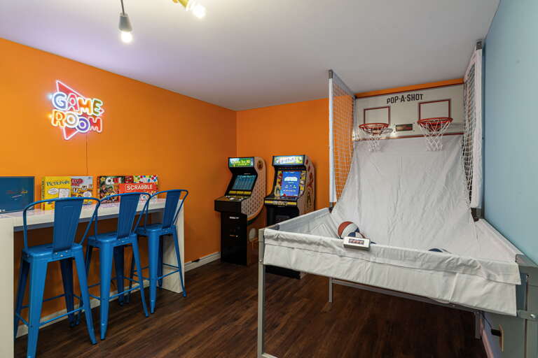 Recreation Area w/ Board Games, Retro Arcade, and Pop-A-Shot Basketball