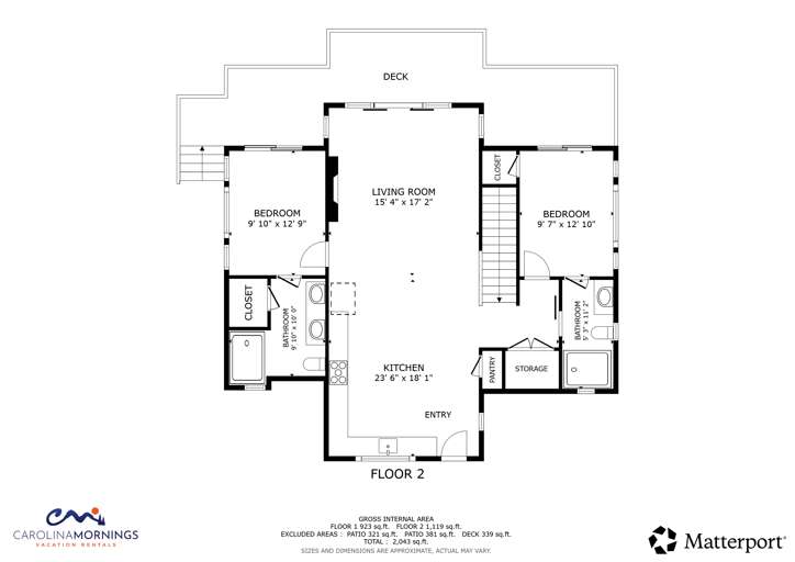 Elevated Escapes Floorplan