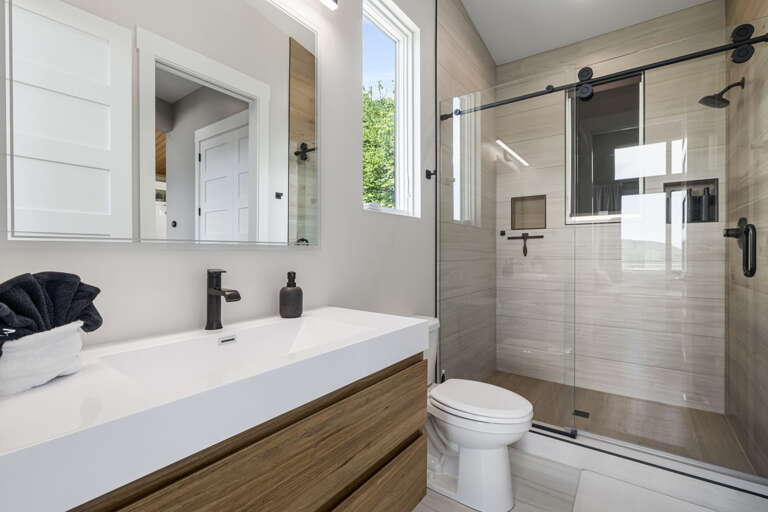 Main Suite/Bedroom Two - Attached Shower Bath