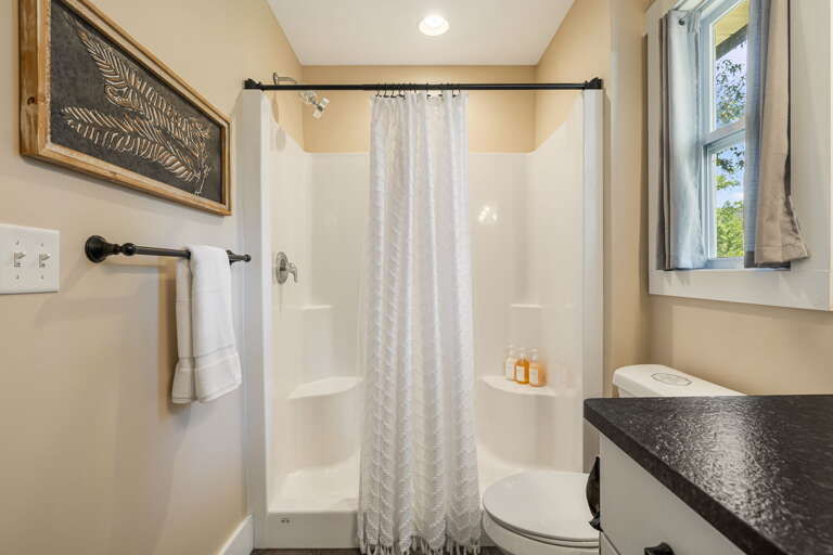 Attached Full Shower Bath