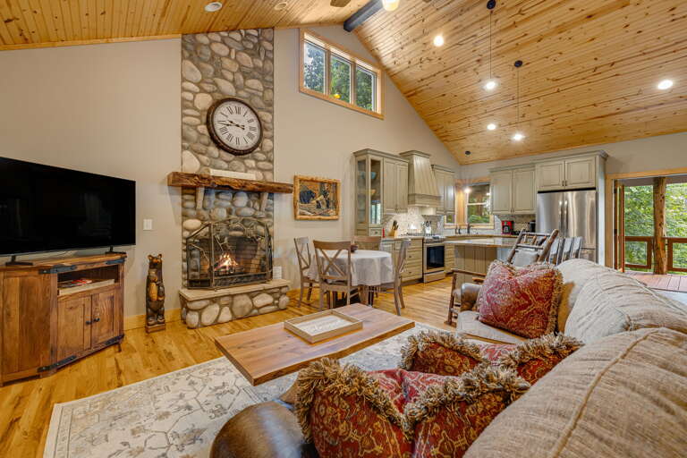 Gather In the Open Floor Plan Living Area