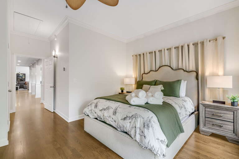 Main Suite/Bedroom Two - Queen Bed w/ Attached Shower Bath
