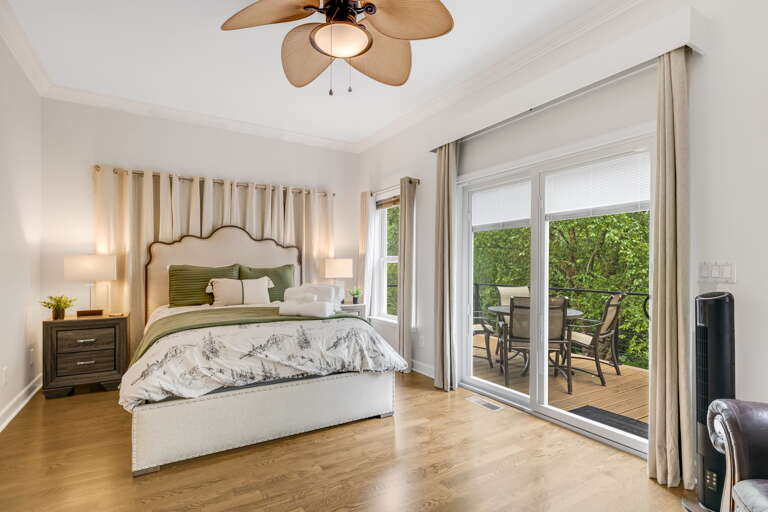 Main Level - Main Suite/Bedroom Two - Queen Bed w/ Deck Access