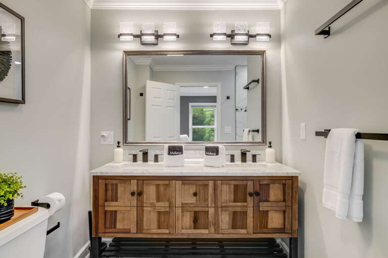 Main Suite/Bedroom One - Attached Shower Bath w/ Dual Vanities