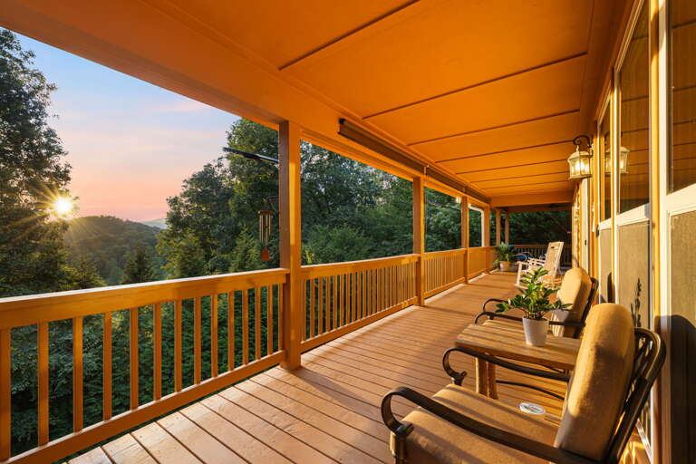 Covered Deck Entry