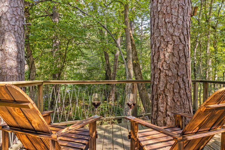 Unwind With Evening Wine In the Trees