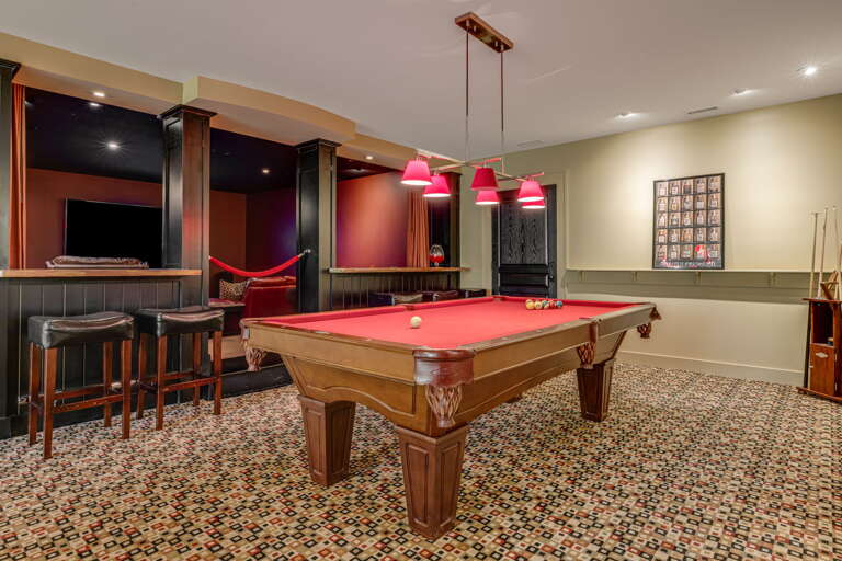 Lower Level - Full-Sized Pool Table