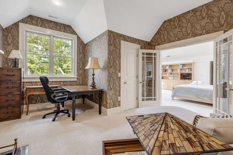 Main Suite/Bedroom One - Attached Sitting Area w/ Dedicated Office Space