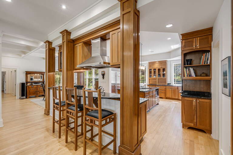 Main Level - Breakfast Bar Seating and Fully Equipped Chef's Kitchen