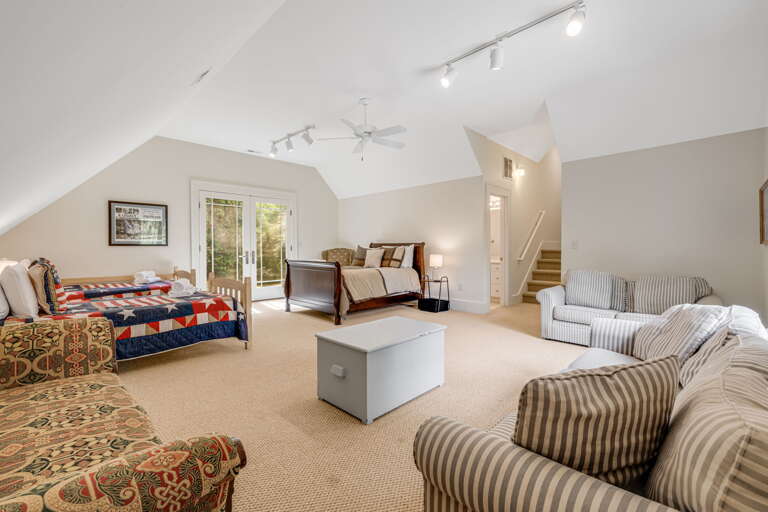 Upper Level - Bedroom Five - Full Bed & Two Twin Beds
