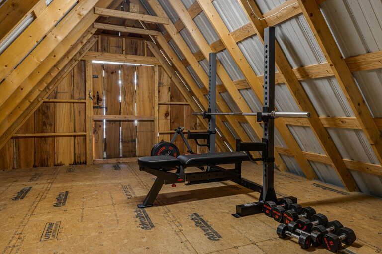 Upstairs Weight Lifting Bench