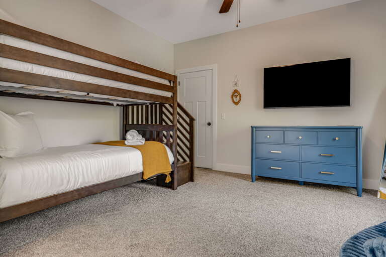 Bedroom Three - Two Twin Bunk Beds w/ Smart TV