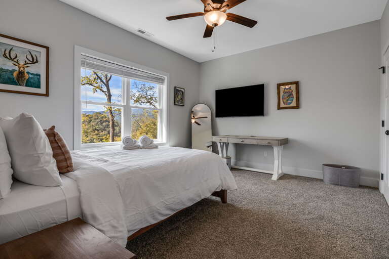 Bedroom Two - Queen Bed w/ Smart TV
