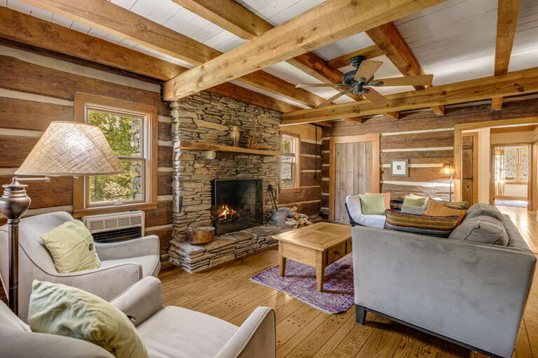 Warm Welcomes Around the Wood Fireplace