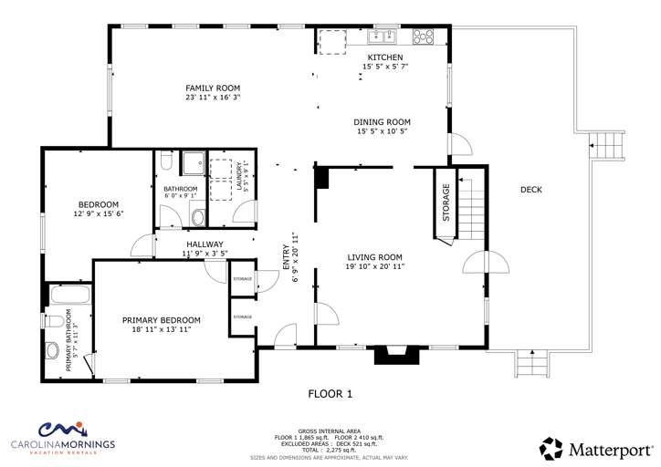 Sugar Creek Cabin Floorplan