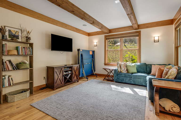 Main Level - Family Den w/ Smart TV and Ping Pong Table