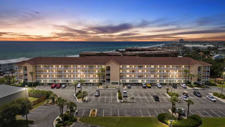 Golden Hour at Ciboney - Watch the sun dip below
the horizon just steps from your home base in
Miramar Beach.