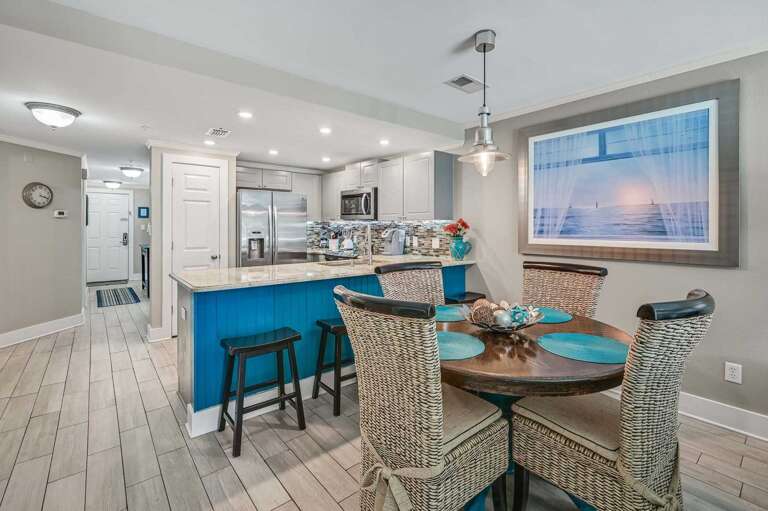 Open Layout for Effortless Hosting - Chat with the
family at the bar while prepping meals in this
bright, functional kitchen.
