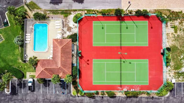 Tennis, Pickleball, and a Pool - Stay active or just
lounge poolside at Ciboney's family-friendly
outdoor amenities