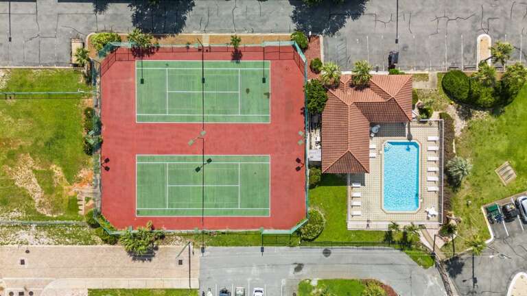 Tennis, Pickleball, and a Pool - Stay active or just
lounge poolside at Ciboney's family-friendly
outdoor amenities