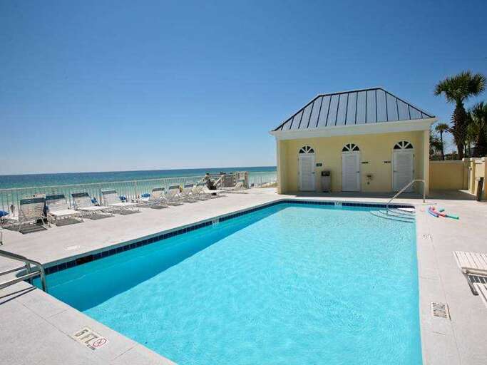beach front condo pool