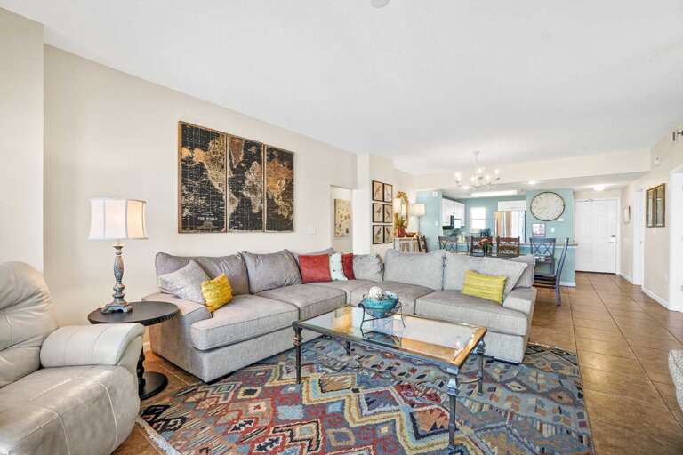 comfy sectional for plenty of seating in living room