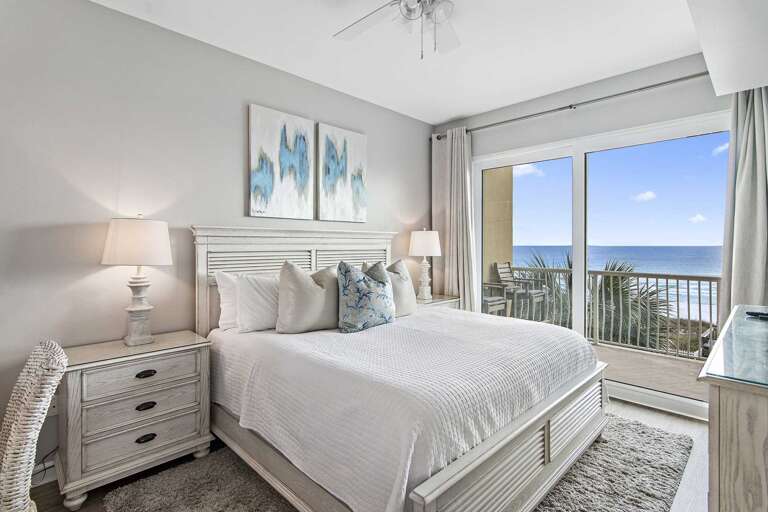 View from master bedroom at beach retreat 311