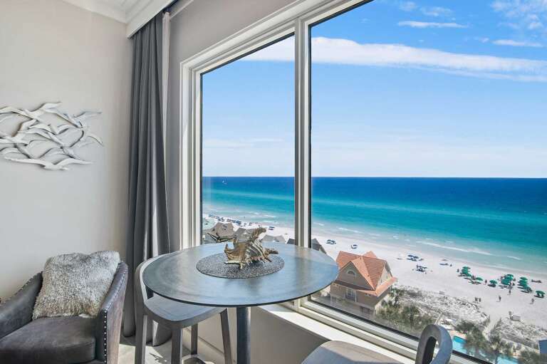 view from master bed window in leeward key 1006