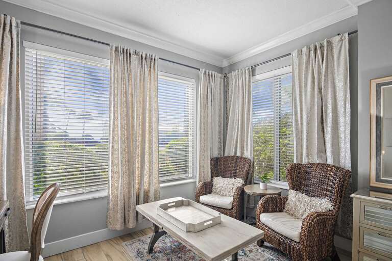 kick your heels up and enjoy a good book or cup of coffee in peace