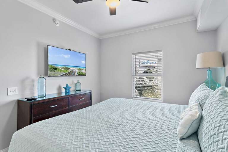 Plush beds and coastal style in every bedroom