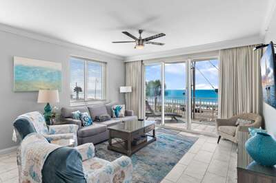 Unobstructed views of the Gulf from your private balcony