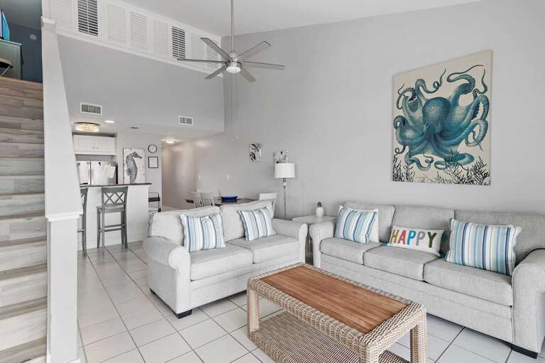 stairs to loft bedroom and attic bedroom