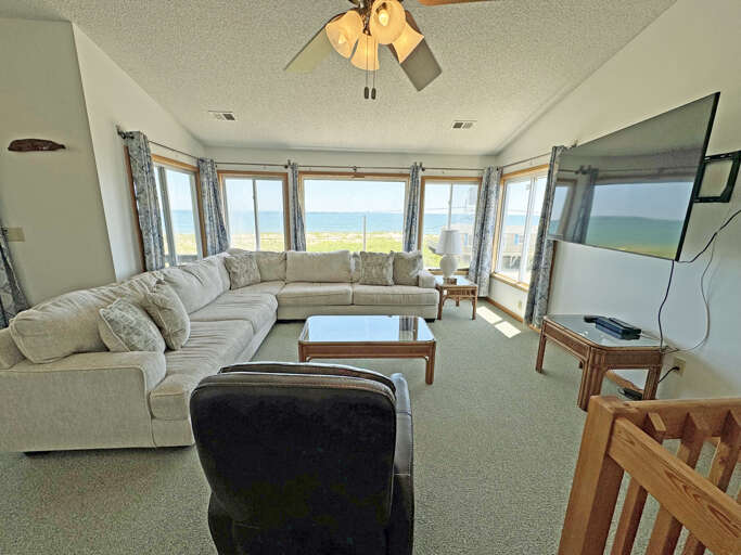 Beachfront Living Room With Ocean View In Vacation Rental Beachfront Living Room With Ocean View In Vacation Rental